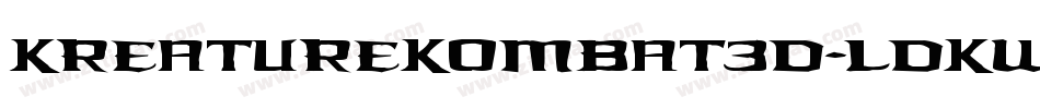 KreatureKombat3D-lDKw字体转换