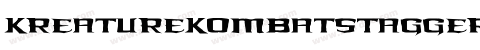 KreatureKombatStaggered-17a0字体转换