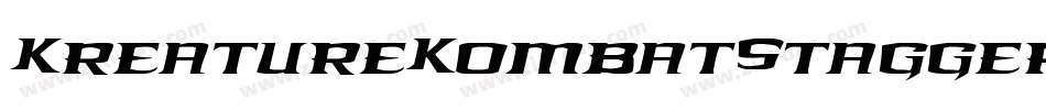 KreatureKombatStaggeredItal-RYJV字体转换