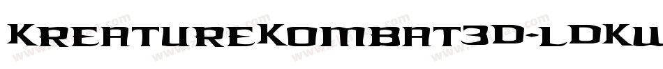 KreatureKombat3D-lDKw字体转换