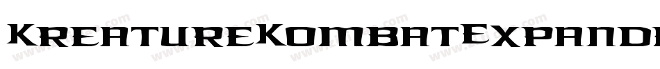 KreatureKombatExpanded-Bxaw字体转换 KreatureKombatExpanded-Bxaw字体转换