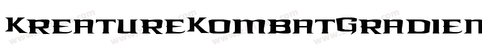 KreatureKombatGradientItal-rj4B字体转换