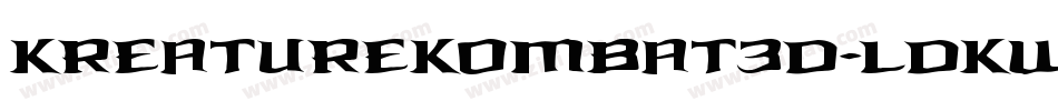 KreatureKombat3D-lDKw字体转换