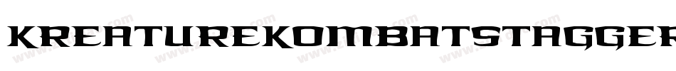 KreatureKombatStaggered-17a0字体转换