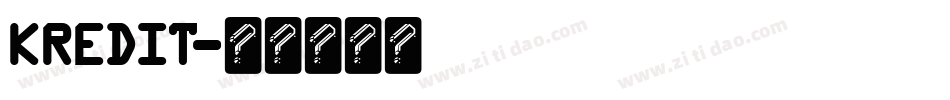 kredit字体转换