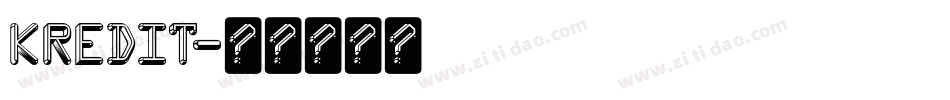 kredit字体转换