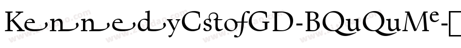 KennedyCusGD-Book字体转换