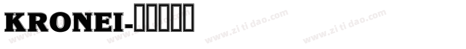 KRONEI字体转换