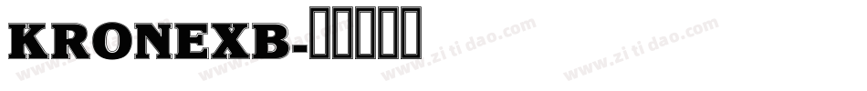 KRONEXB字体转换