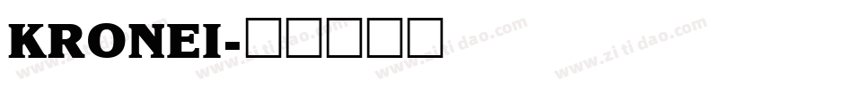 KRONEI字体转换