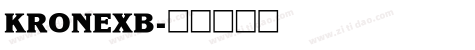 KRONEXB字体转换