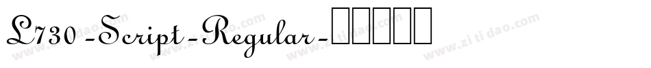 L730-Script-Regular字体转换