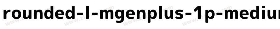rounded-l-mgenplus-1p-medium字体转换