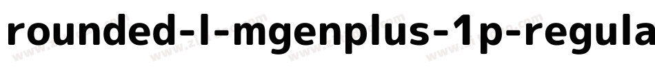 rounded-l-mgenplus-1p-regular字体转换