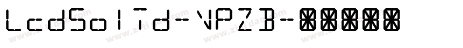 LcdSolid-VPzB字体转换