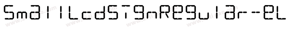SmallLcdSignRegular-eLvm字体转换