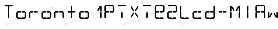 Toronto1Pixie2Lcd-MlAw字体转换