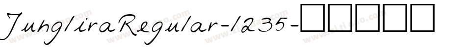JungliraRegular-l235字体转换