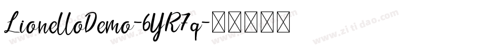 LionelloDemo-6YR7q字体转换