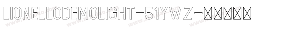 LionelloDemoLight-51ywZ字体转换