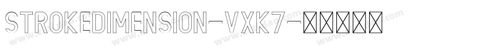 StrokeDimension-vXK7字体转换