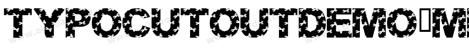 TypoCutOutDemo-mdM9字体转换