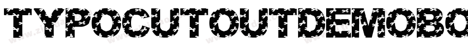 TypoCutOutDemoBold-7VMV字体转换