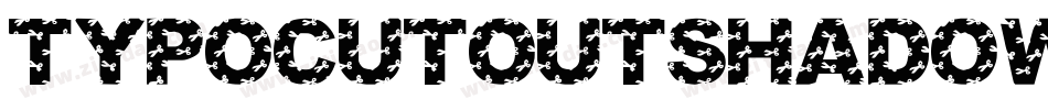 TypoCutOutShadowedDemo-dYER字体转换