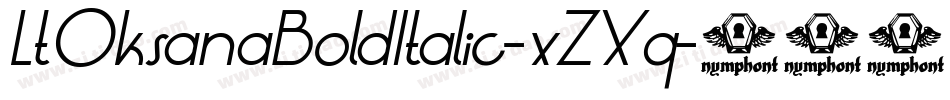 LtOksanaBoldItalic-xZXq字体转换