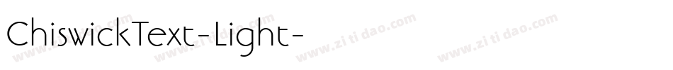 ChiswickText-Light字体转换