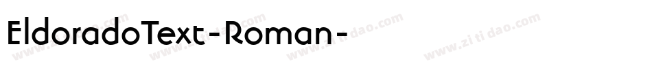 EldoradoText-Roman字体转换