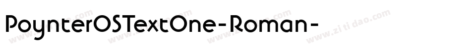 PoynterOSTextOne-Roman字体转换