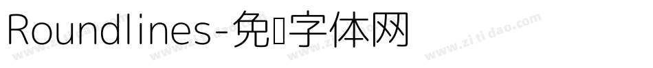 Roundlines字体转换