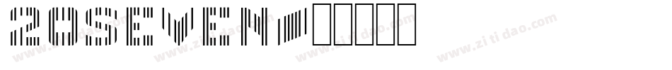 20SEVEN字体转换