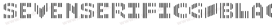 SevenSerifICG-Black字体转换