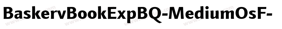 BaskervBookExpBQ-MediumOsF字体转换