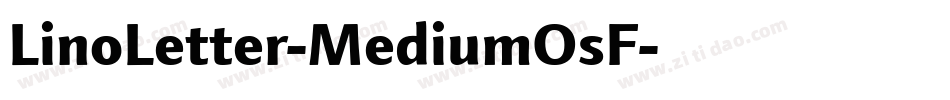 LinoLetter-MediumOsF字体转换
