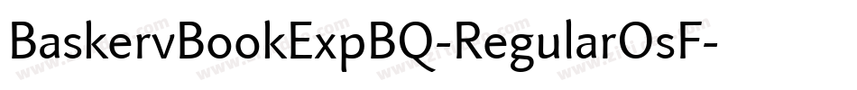 BaskervBookExpBQ-RegularOsF字体转换