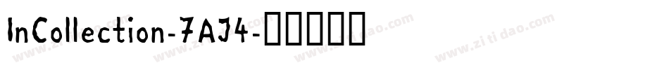 InCollection-7AJ4字体转换