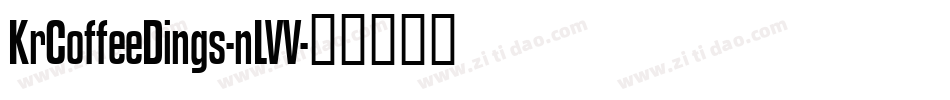 KrCoffeeDings-nLVV字体转换