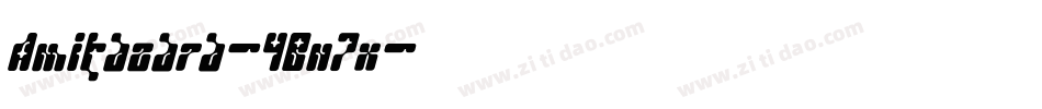 Amitazara-4Bn7x字体转换