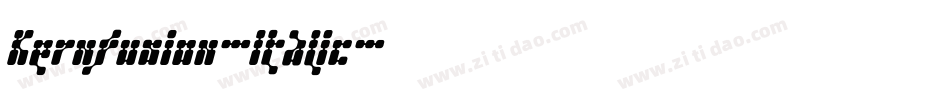 Kernfusion-Italic字体转换