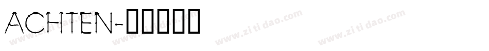 Achten字体转换