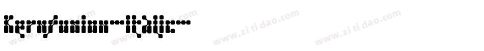 Kernfusion-Italic字体转换