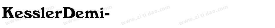 KesslerDemi字体转换