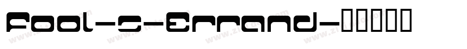 Fool-s-Errand字体转换