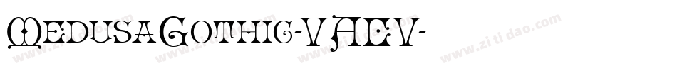 MedusaGothic-VAEV字体转换