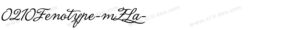 0210Fenotype-mZLa字体转换