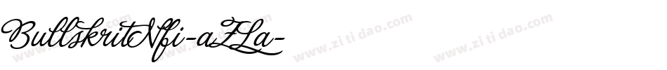 BullskritNfi-aZLa字体转换