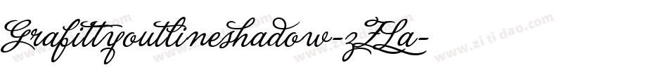 Grafittyoutlineshadow-zZLa字体转换